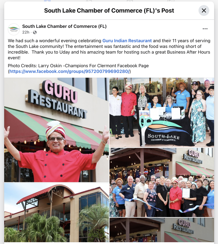 Celebrating 11 years at Guru Indian Restaurant